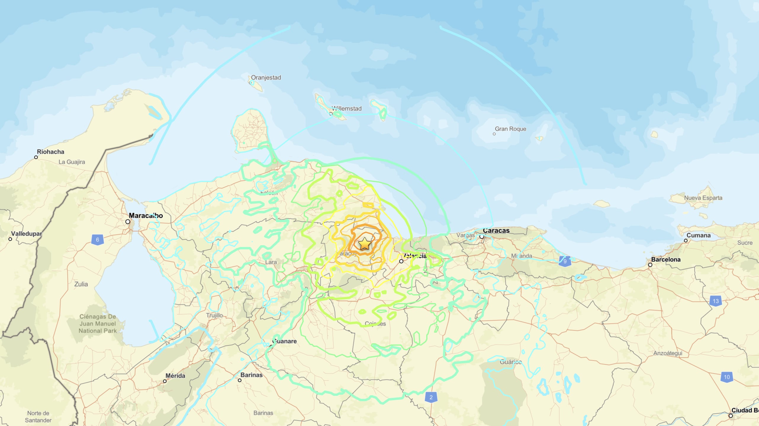Un terremoto de magnitud 7,1 sacude el centro de Venezuela y causa daños en Caracas
