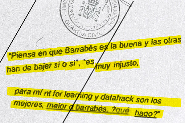 Un informe de la UCO destapa correos que evidencian el trato de favor a Barrabás, la empresa recomendada por Begoña Gómez