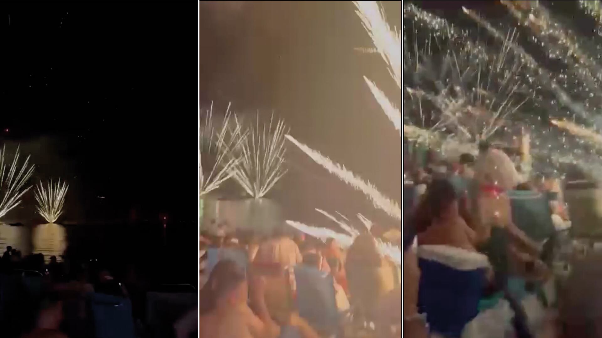 Una carcasa pirotécnica desviada causa 27 heridos durante los fuegos artificiales del Castell de l'Olla de Altea
