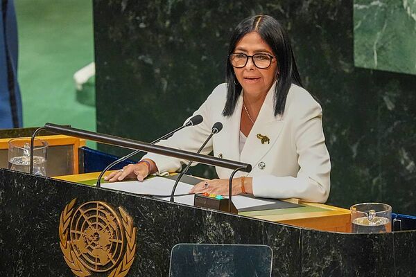 Delcy Rodríguez asegura en la ONU que habrá elecciones en Venezuela pero advierte que no deben generar «conflictos irreconciliables»